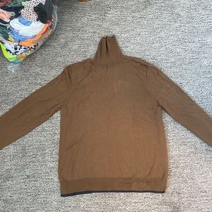Mens brown turtle neck